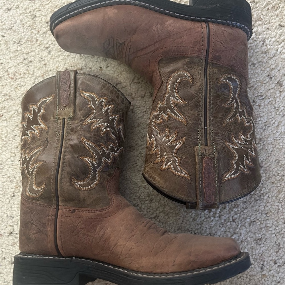 Old West Boys Cowboy Boots - Picture 2 of 4
